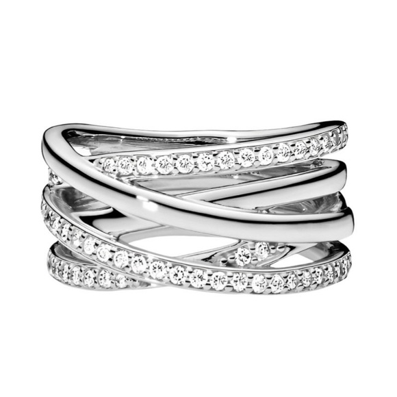 Zircon Lines Ring 925 sterling silver - Picture 2 of 5